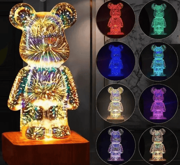 3D Fireworks Bear Led USB - AlwaysGood Store