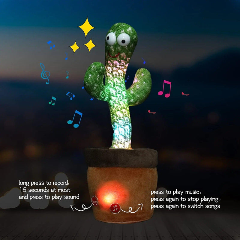 Cactus Dansant Plush Toy Singing 60 English Songs - AlwaysGood Store