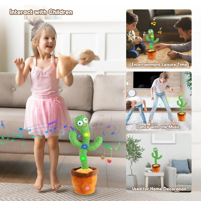 Cactus Dansant Plush Toy Singing 60 English Songs - AlwaysGood Store